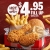 肯德基Hot & Spicy Fill Up香辣套餐：$4.95！@ KFC