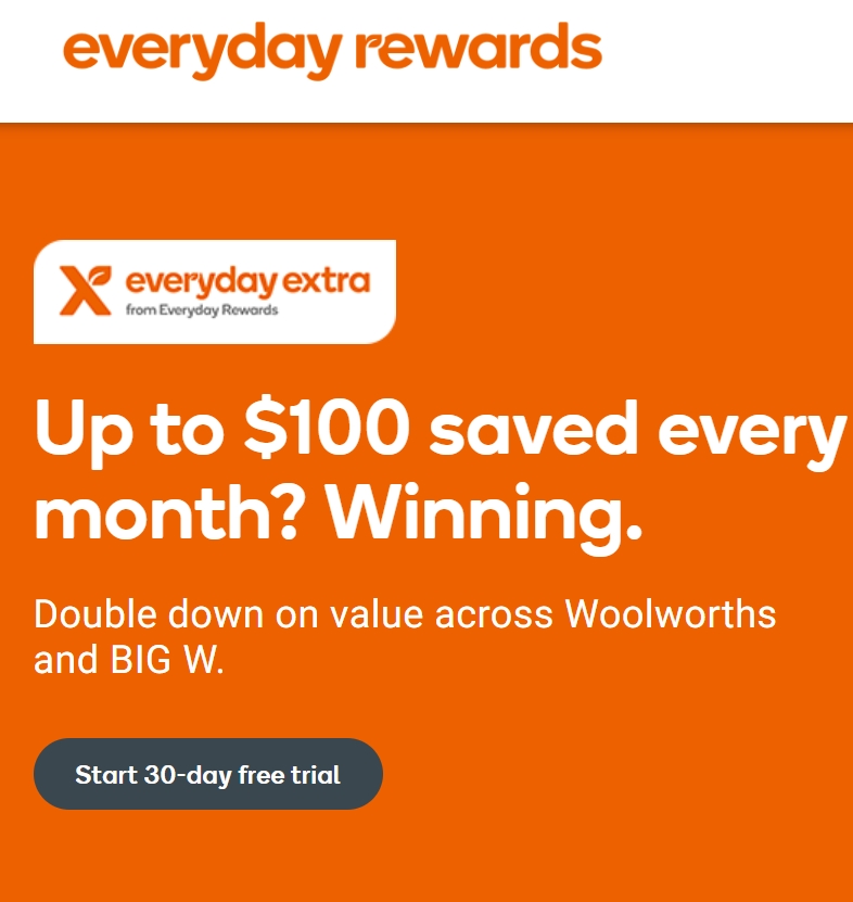 Woolworths 每个月送10% off！Everyday Extra Reward